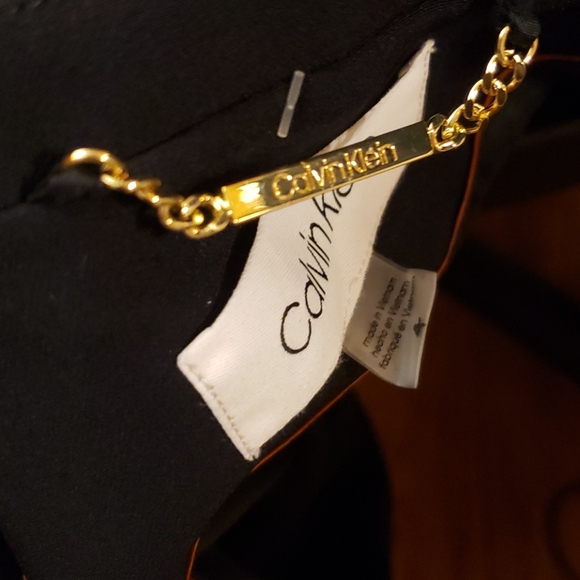 Calvin Klien Women' Navy Belted Jacket SZ 4 - Picture 16 of 16